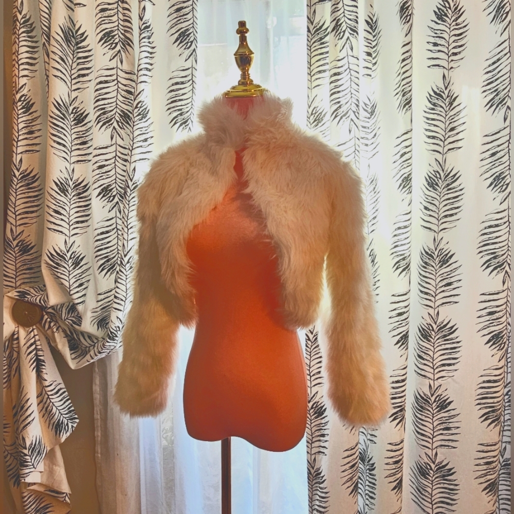 White Faux Fur Jacket